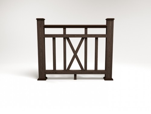 Ограждение из ДПК FG6 венге купить в Сухом Логу