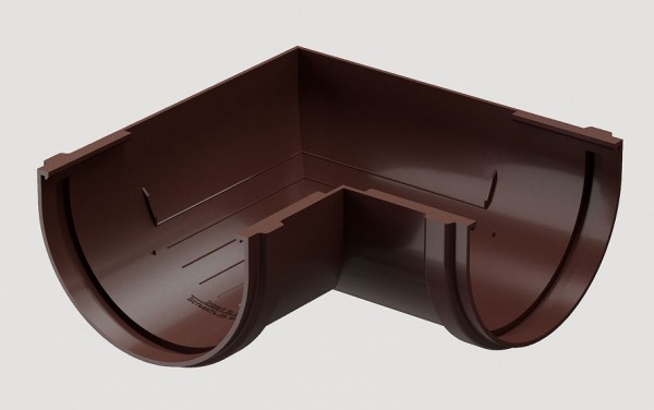 Угловой элемент 90˚ПВХ Docke STANDART Тёмно-коричневый купить в Сухом Логу