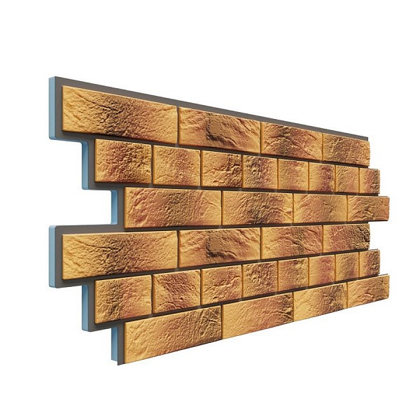 Фасадная термопанель Доломит Венецианский кирпич 20 мм Нарва купить в Сухом Логу