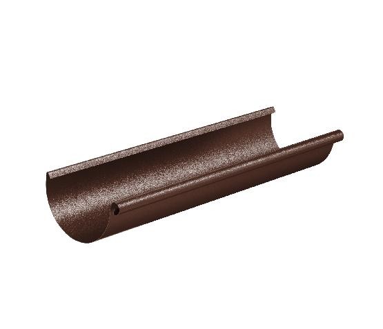 Водосток Aquasistem, Система 150/100 - Желоб водосточный 3 метра RAL 8017 Коричневый matt купить в Сухом Логу