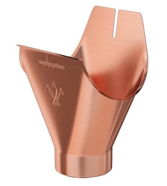 Водосток Aquasistem, система 125x90 - Воронка желоба медная купить в Сухом Логу