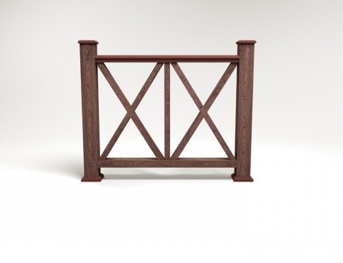 Ограждение из ДПК FG7 шоколад купить в Сухом Логу