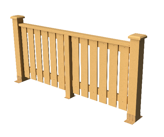 Ограждения декоративное ДПК GRINDERDECO Вилидж песчаник купить в Сухом Логу