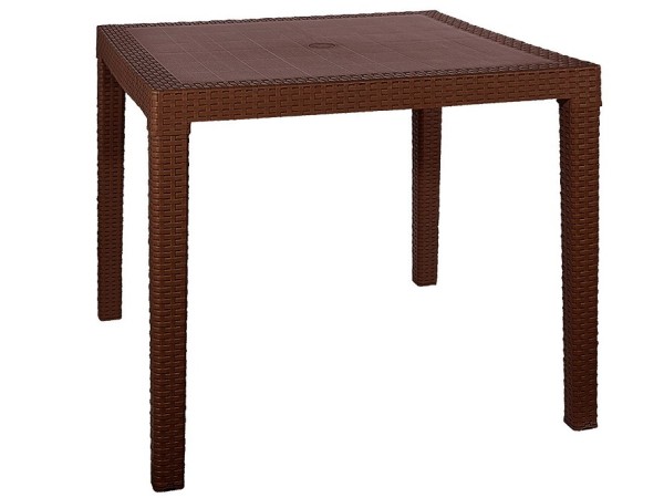 Стол квадратный FIJI Quatro Table Коричневый купить в Сухом Логу