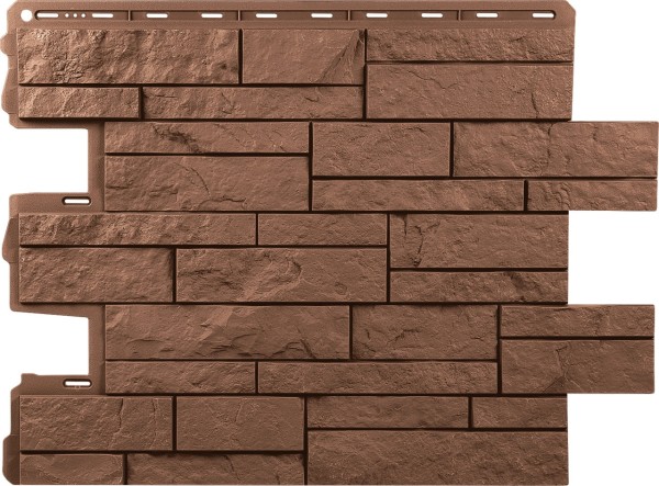 Фасадная панель Альта-Профиль Шотландия Терракотовый купить в Сухом Логу
