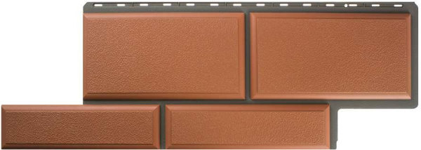 Фасадная панель камень Флорентийский терракотовый купить в Сухом Логу