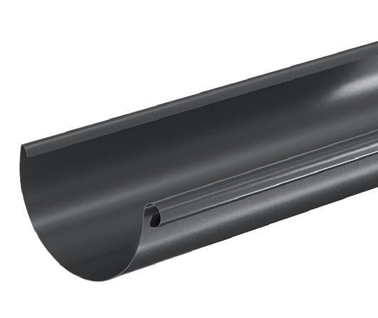 Водосток Aquasistem, система 125x90 - Водосточный желоб 3.00м RAL 7024 Тёмно-серый купить в Сухом Логу