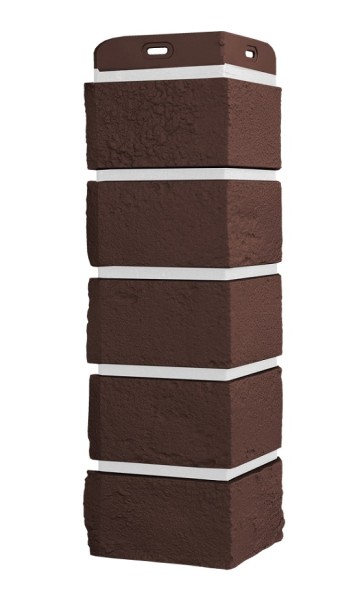 Угол Grand Line состаренный кирпич Элит каштан, ШОВ белай купить в Сухом Логу