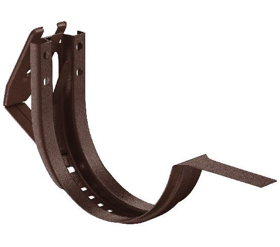 Водосток Aquasistem, Система 150/100 - Крюк крепления желоба короткий регулируемый RAL 8017 Коричневый matt купить в Сухом Логу