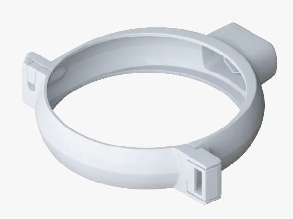 Водосток Альта-Профиль ПВХ – Хомут трубы (белый) купить в Сухом Логу