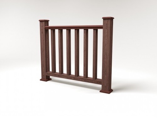 Ограждение из ДПК FG5 шоколад купить в Сухом Логу