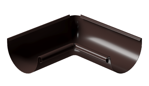 Угол внутренний 90° D125 Döcke STAL PREMIUM Шоколад, (RAL 8019) купить в Сухом Логу