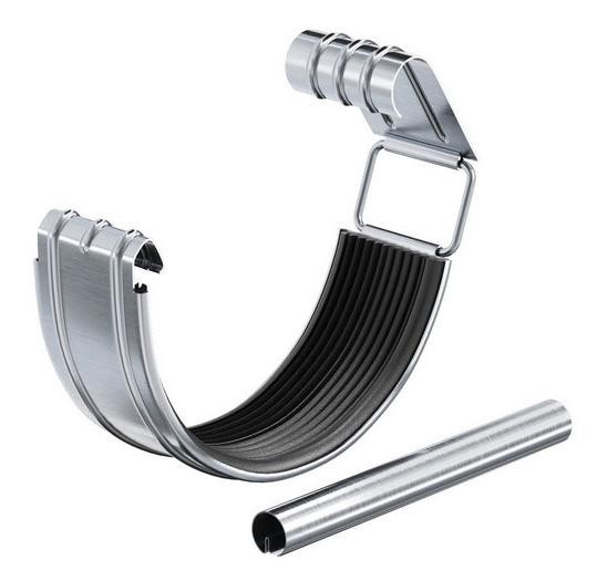 Водосток Aquasistem, Система 125x90 - Соединитель желоба с уплотнителем оцинковка купить в Сухом Логу