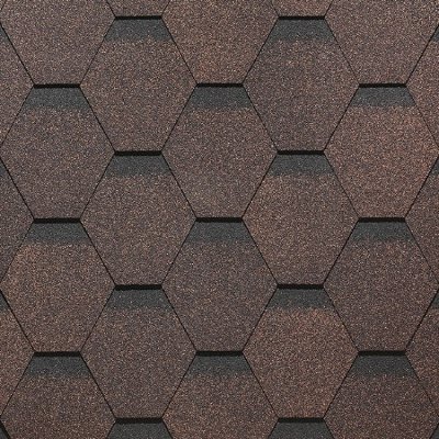 Гибкая черепица Docke, коллекция Сота – Коричневый