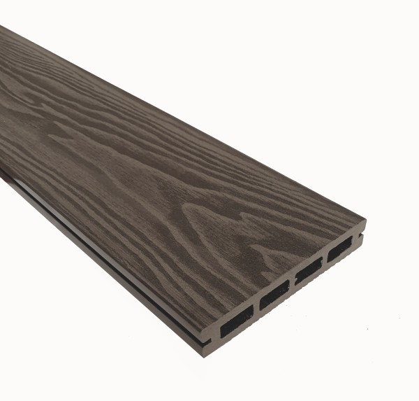 Террасная доска из ДПК Terrapol Смарт 3D Пустотелая с пазом Тик Киото купить в Сухом Логу