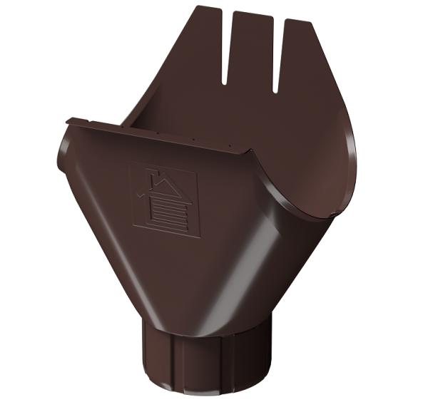 Воронка желоба D125 Döcke STAL PREMIUM Шоколад, (RAL 8019) купить в Сухом Логу