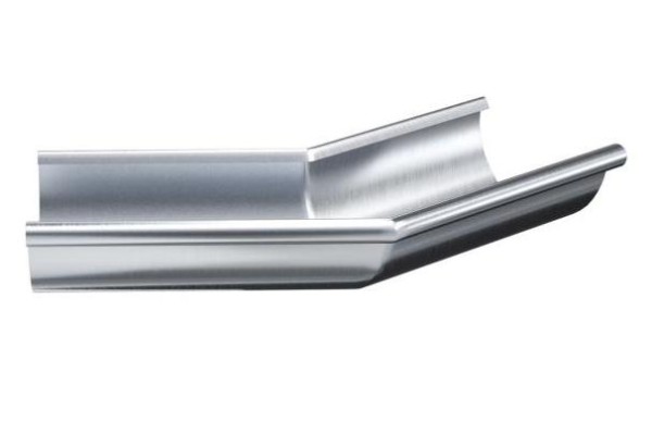 Водосток Aquasistem, Система 125x90 - Угол желоба наружный оцинковка 135° купить в Сухом Логу