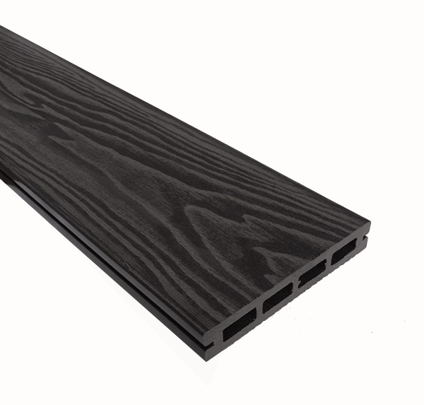 Террасная доска из ДПК Terrapol Смарт 3D Пустотелая с пазом Черное дерево купить в Сухом Логу