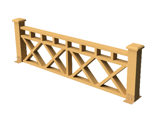 Ограждения декоративное ДПК GRINDERDECO  Бэйли песчаник купить в Сухом Логу
