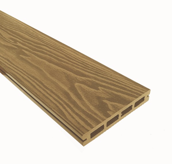 Террасная доска из ДПК Terrapol Смарт 3D Пустотелая с пазом Дуб Севилья купить в Сухом Логу