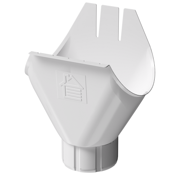 Воронка желоба D125 Döcke STAL PREMIUM Пломбир, (RAL 9010) купить в Сухом Логу