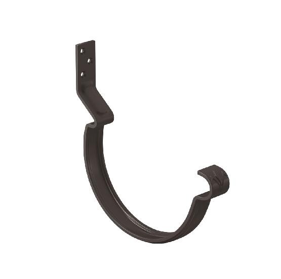 Водосток Aquasistem, система 125x90 - Крюк крепления желоба короткий RR 32 Тёмно Коричневый купить в Сухом Логу