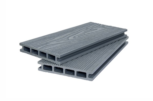 Террасная доска ДПК POLIVAN GROUP 3D+вельвет пустотелая двухсторонняя DENPASAR серый купить в Сухом Логу