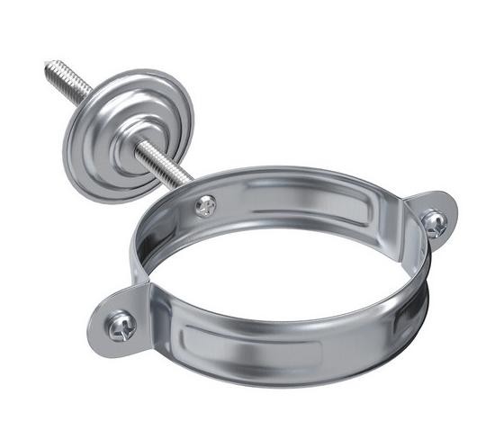 Водосток Aquasistem, Система 125x90 - Хомут для крепления трубы оцинковка купить в Сухом Логу