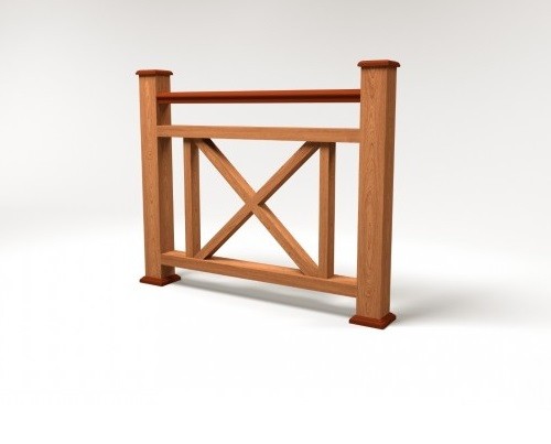 Ограждение из ДПК FG2 терракот купить в Сухом Логу