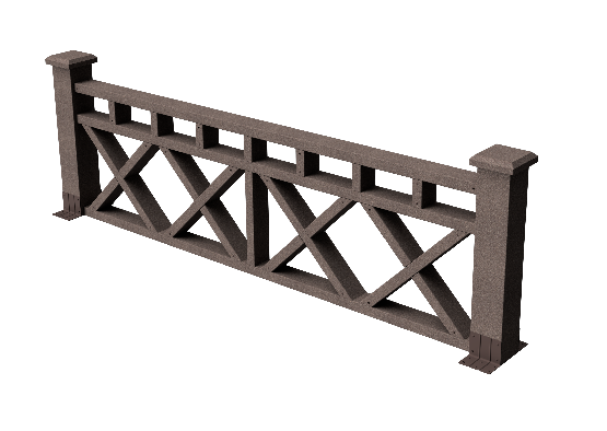 Ограждения декоративное ДПК GRINDERDECO Бэйли венге купить в Сухом Логу