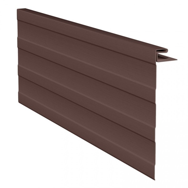 J-фаска ( ветровая, карнизная планка ) для сайдинга, коричневая купить в Сухом Логу