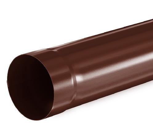 Водосток Aquasistem, система 150/100 - Труба водосточная 3.00м RAL 8017 Коричневый купить в Сухом Логу