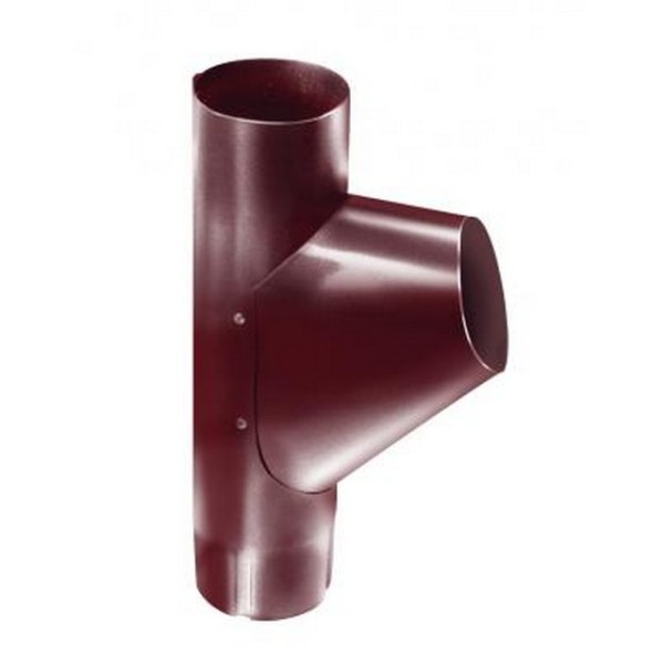 Водосток Grand Line 125x90 – Тройник трубы RAL 3005 купить в Сухом Логу