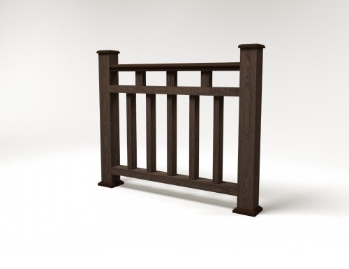 Ограждение из ДПК FG1 венге купить в Сухом Логу