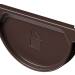 Заглушка желоба D125 Döcke STAL PREMIUM Шоколад, (RAL 8019) купить в Сухом Логу