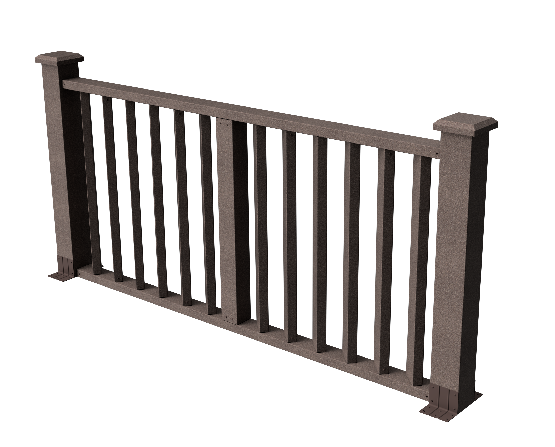 Ограждения декоративное ДПК GRINDERDECO Бруклин венге купить в Сухом Логу