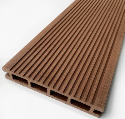 Террасная доска ДПК - ДеревоПласт- Односторонняя  Коричневый