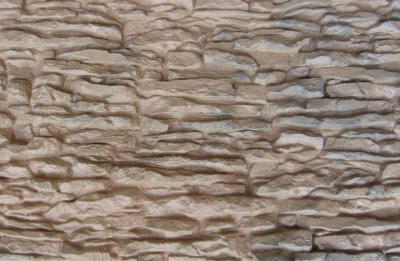 Фасадная панель Аэлит Пласт крупный Бежевый