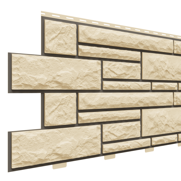 Фасадная панель Доломит, Брусчатка Доломит Шампань (2м) купить в Сухом Логу