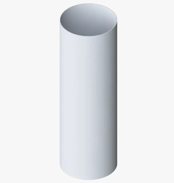 Водосток Альта-Профиль ПВХ – Труба водосточная 3м (белый) купить в Сухом Логу