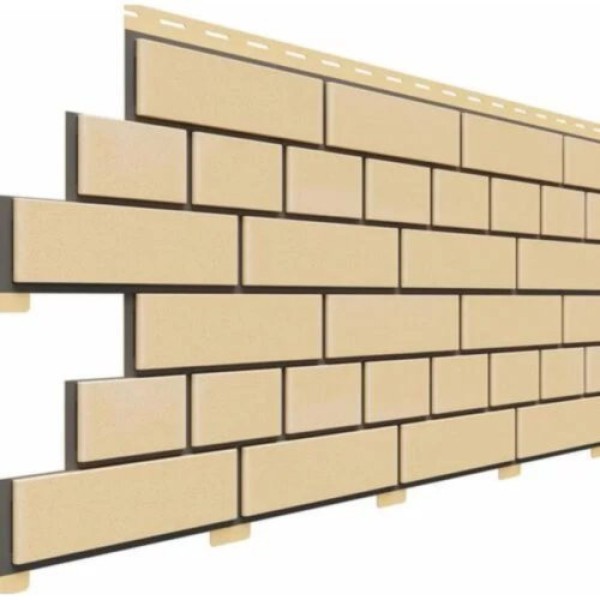 Фасадная панель Доломит Кирпич, Светло-желтый купить в Сухом Логу