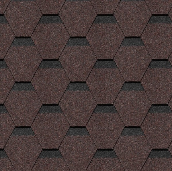 Гибкая черепица Docke, коллекция Шеффилд – Корица купить в Сухом Логу