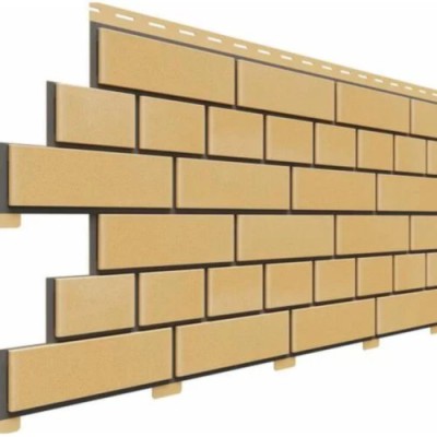 Фасадная панель Доломит Кирпич, Желтый