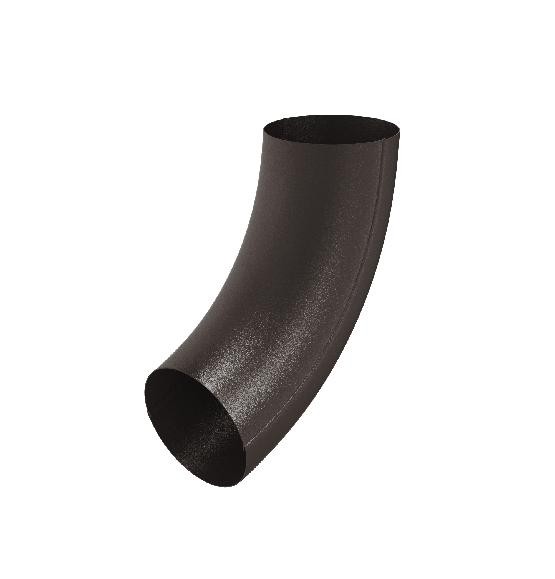 Водосток Aquasistem, Система 150/100 - Колено трубы RR 32 Тёмно-коричневый matt купить в Сухом Логу