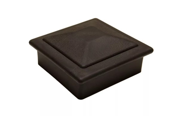 Крышка верхняя фигурная ПВХ для столба Deckart 100х100 Графит купить в Сухом Логу