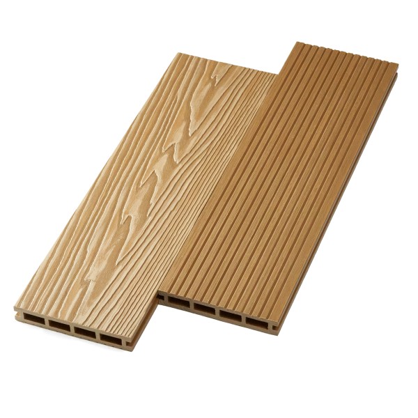 Террасная доска ДПК NanoWood двусторонняя New 3D тиснение + вельвет Орех купить в Сухом Логу