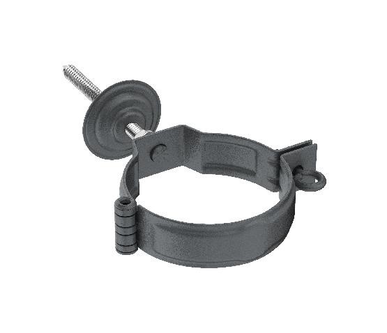 Водосток Aquasistem, Система 125/90 - Декоративный хомут c метизом в сборе RR 23 Маренго matt купить в Сухом Логу