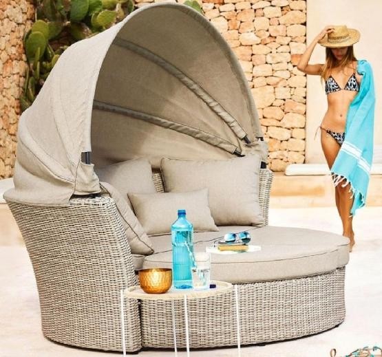 Диван-Трансформер AFINA плетеный из иск. ротанга AFM-325 Beige купить в Сухом Логу