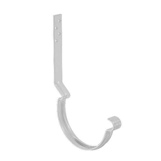 Водосток Aquasistem, система 150x100 - Крюк крепления желоба длинный RR 20 Мраморно-белый купить в Сухом Логу