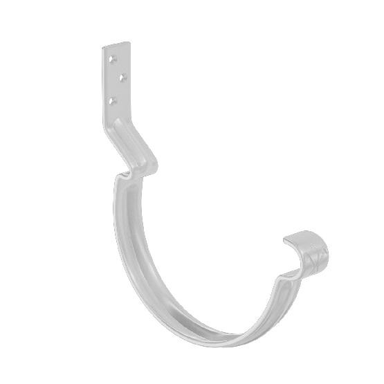 Водосток Aquasistem, система 150x100 - Крюк крепления желоба короткий RR 20 Мраморно-белый купить в Сухом Логу